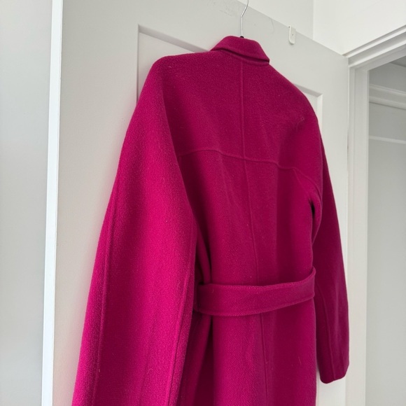 ALC raspberry pink wool Paige wrap coat - size Medium (M) - Picture 7 of 8